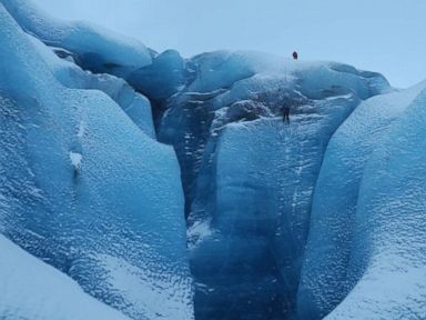 Into the Ice: Using a Drone to Explore Inside a Glacier