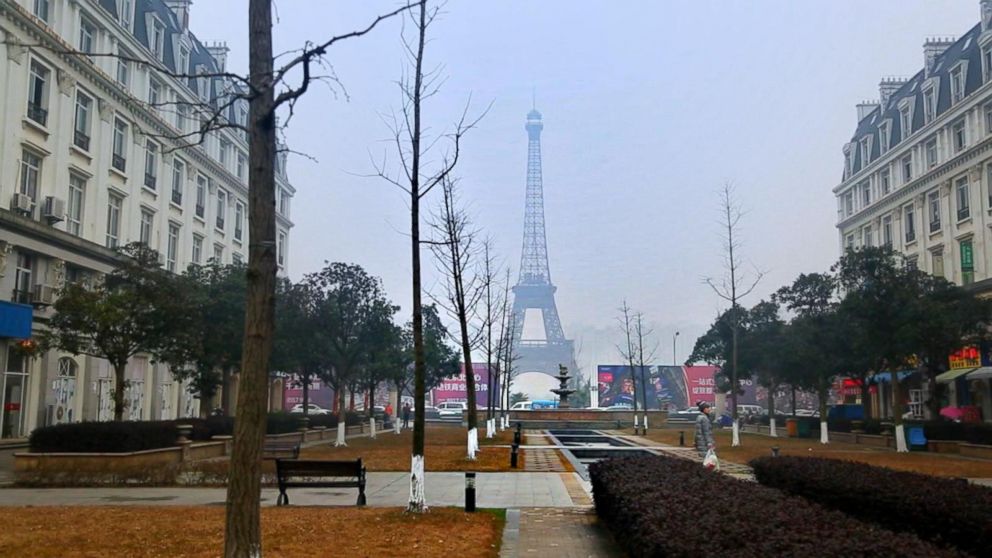 Pictures of Paris Replica in China