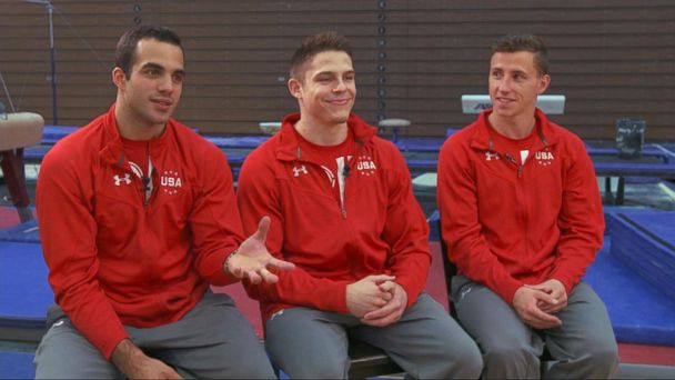 Video Inside The U S Olympic Men S Gymnastics Team Training Session Abc News