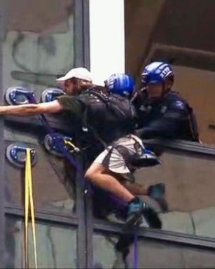 Police Capture Man Climbing Trump Tower in NYC