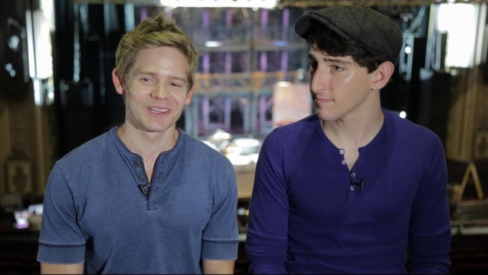 Video Behind The Scenes With Newsies Cast Filming Show Live Abc News