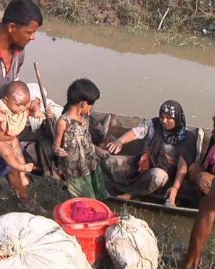 VIDEO: The Rohingya, fleeing for their lives in Myanmar, head for Bangladesh