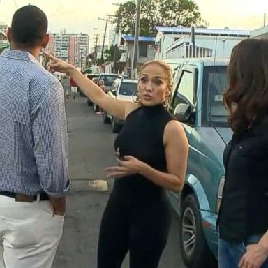 VIDEO: Jennifer Lopez, Alex Rodriguez tour Puerto Rico for hurricane relief