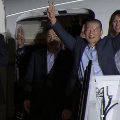 VIDEO: 3 Americans held by North Korea back in US