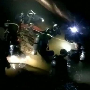 VIDEO: Rescue operation continues for boys, soccer coach in Thailand cave