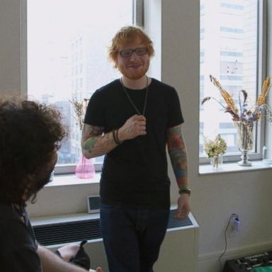 VIDEO: Behind the scenes with Ed Sheeran as he writes some of his hit songs