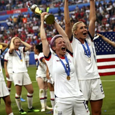 VIDEO: US Women's National Team return home as World Cup champions 