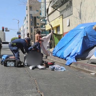 VIDEO: Los Angeles Fire on the front lines of homeless crisis on Skid Row