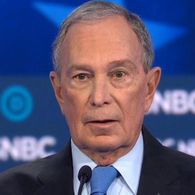 VIDEO: Michael Bloomberg joins Democrats in first debate appearance in Nevada