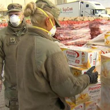 VIDEO: Inside 2 massive food banks feeding families affected by COVID-19