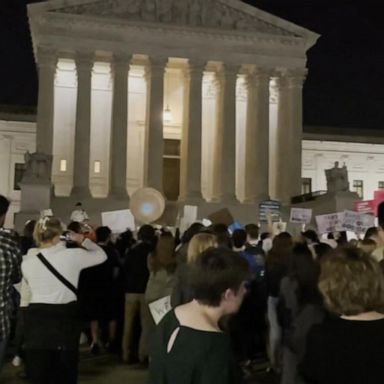 VIDEO: Abortion-rights advocates protest outside Supreme Court