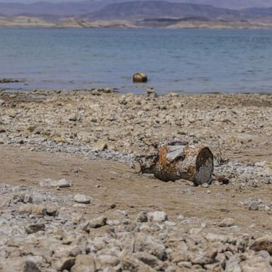 Historian Geoff Schumacher tells Matt Gutman that as water in Lake Mead dries up, fascinating discoveries are being made. Stream new episodes of “Impact” by Nightline every Thursday on Hulu.