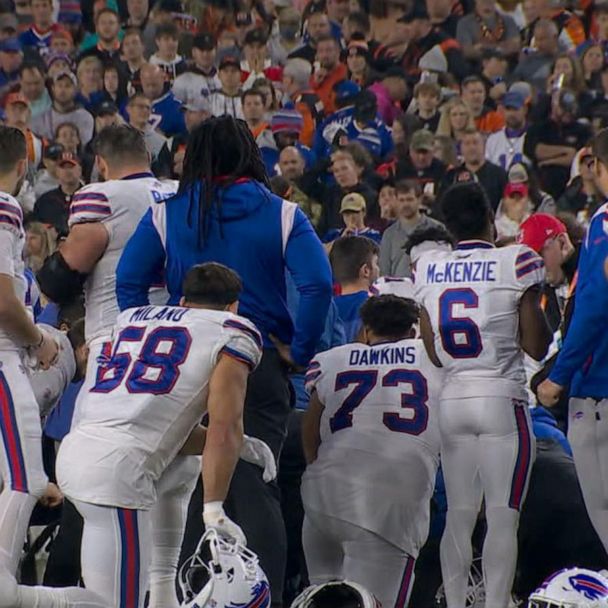 Bills safety Damar Hamlin remains in critical condition after cardiac  arrest on field - ABC News