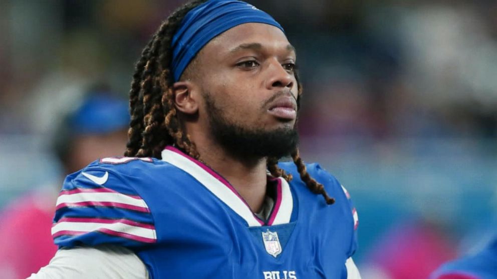 Bills safety Damar Hamlin remains in critical condition after cardiac  arrest on field - ABC News