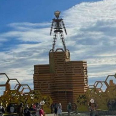 VIDEO: Mass exodus of Burning Man attendees left mired in mud after torrential rain