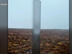 Mysterious monolith appears in the UK