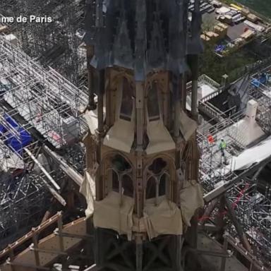 VIDEO: Notre Dame spire restoration nearly completed