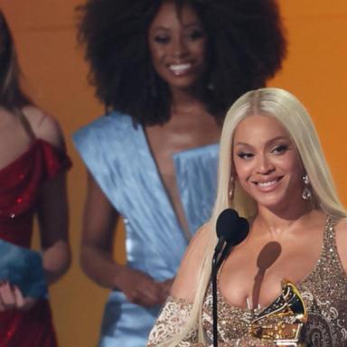 Beyoncé wins the top Grammy honor and makes history