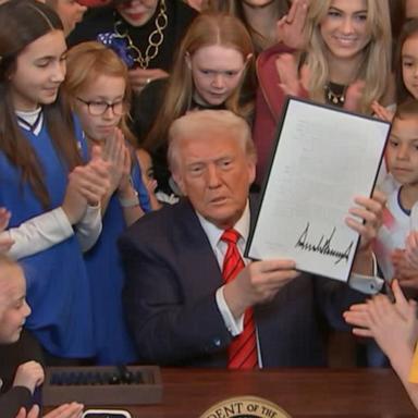 VIDEO: Trump signs executive order banning transgender athletes from women's sports