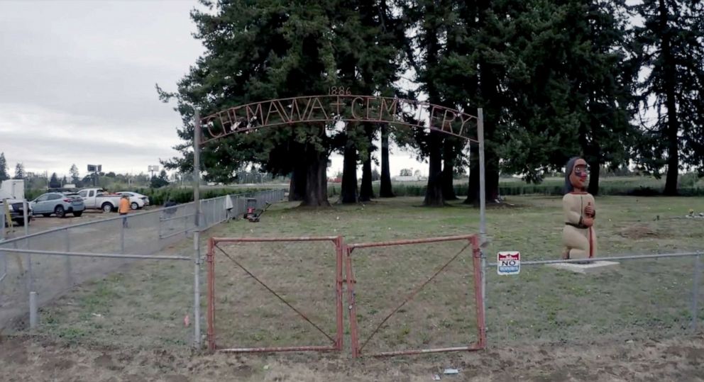 PHOTO: The cemetery at the Chemawa Indian School in Salem, Ore.