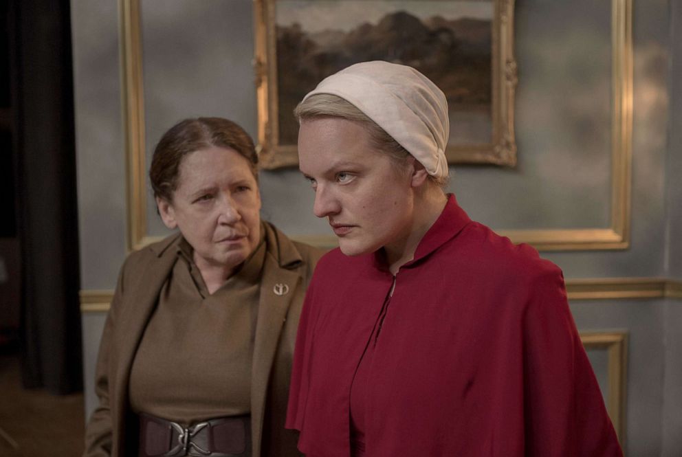 PHOTO: Ann Dowd as Lydia and Elisabeth Moss as June in an episode of "The Handmaid's Tale."