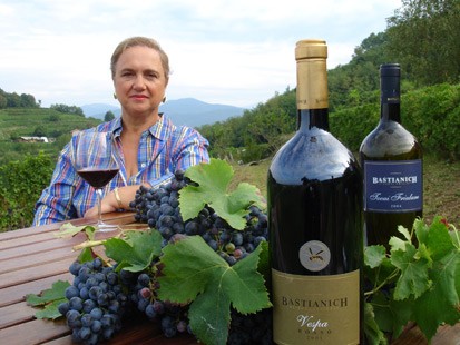 PHOTO In addition to cooking for the pope, chef Lidia Bastianich has her own wine label.
