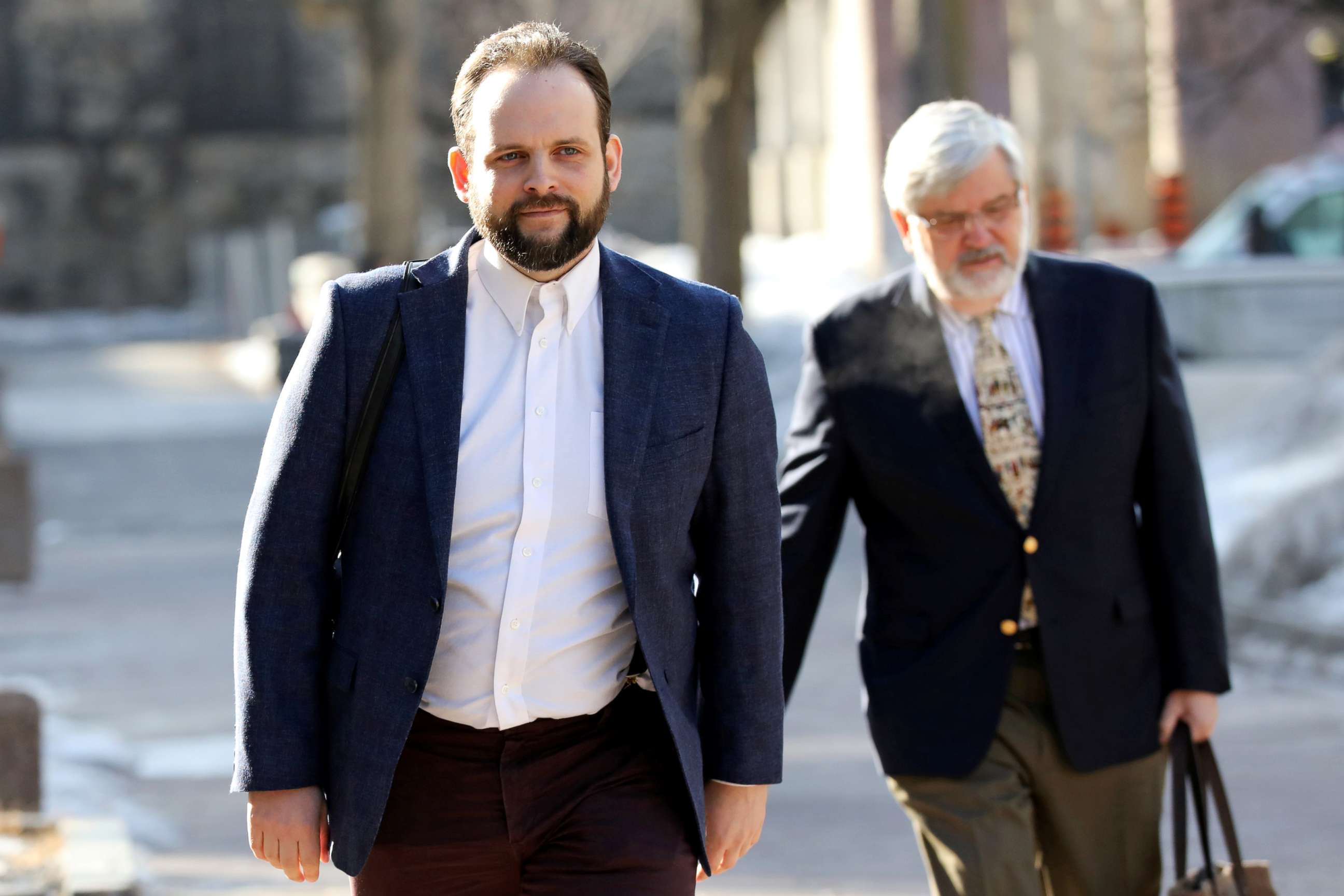 PHOTO: Former Taliban hostage Joshua Boyle, who is facing criminal charges in Canada related to incidents after his release from captivity, arrives at the courthouse in Ottawa, Ontario, Canada, March 27, 2019.