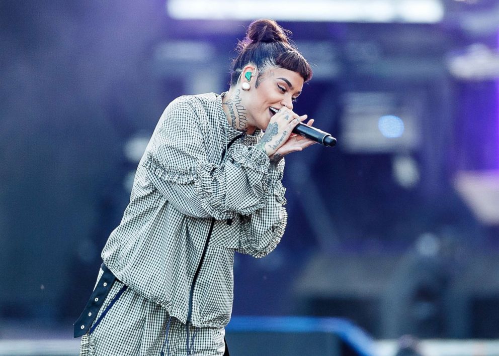 PHOTO: Singer-songwriter Kehlani performs on stage during 'In The Park' at Holland Park, July 7, 2018, in Surrey, Canada.