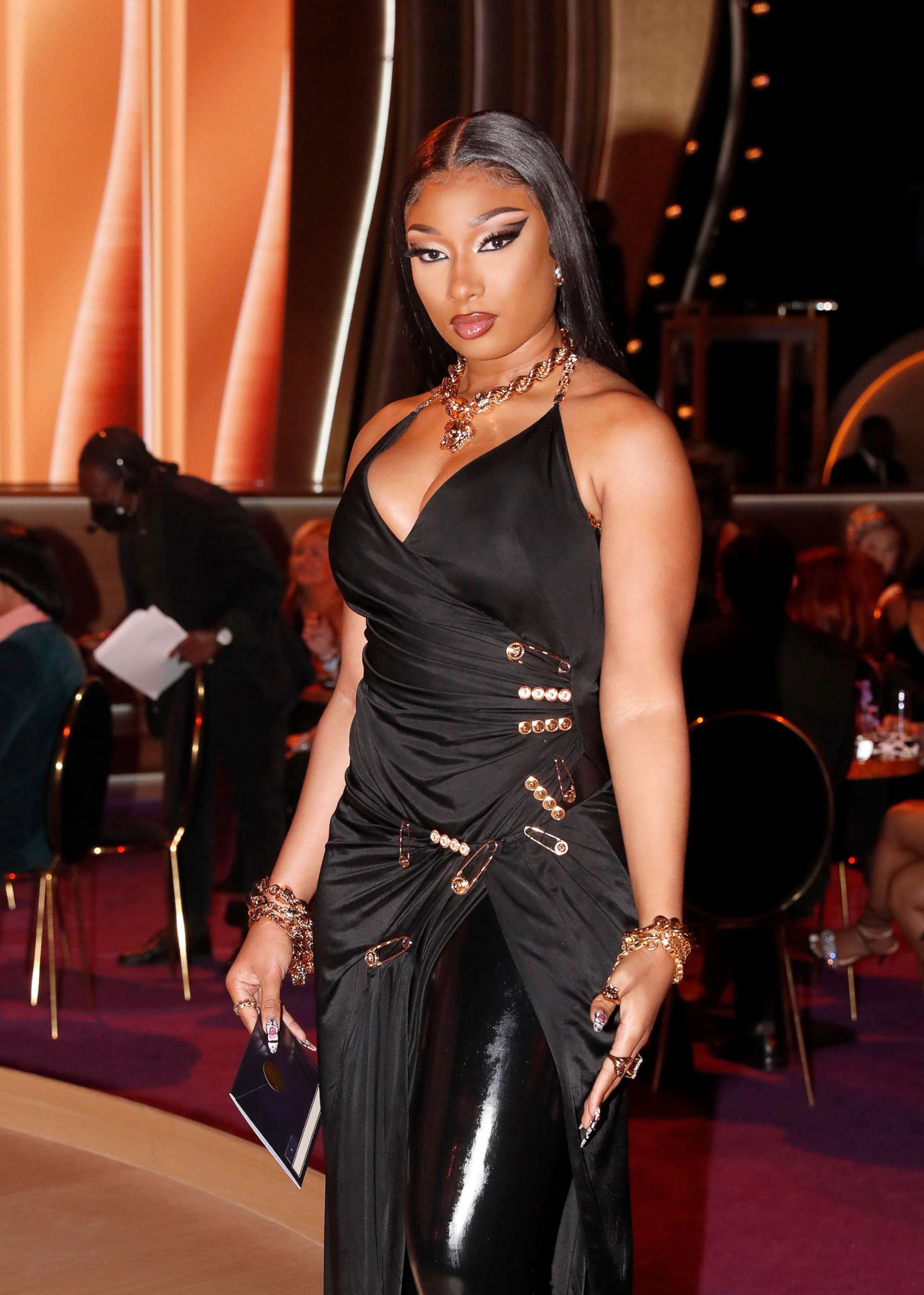 PHOTO: Megan Thee Stallion attends the 64th Annual Grammy Awards in Las Vegas, April 3, 2022.