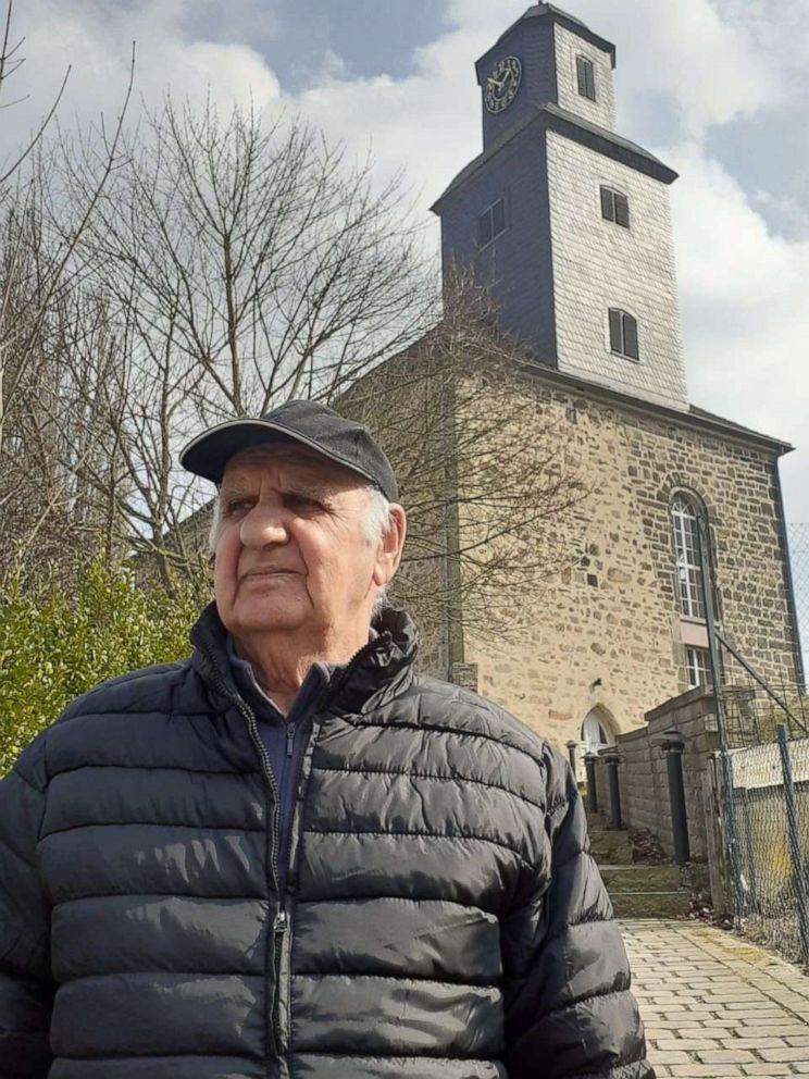 PHOTO: Holocaust survivor Valeriy Zharkovska is seen in Germany after recently escaping Ukraine with his daughter and granddaughter through the help of multiple organizations from across the world. 