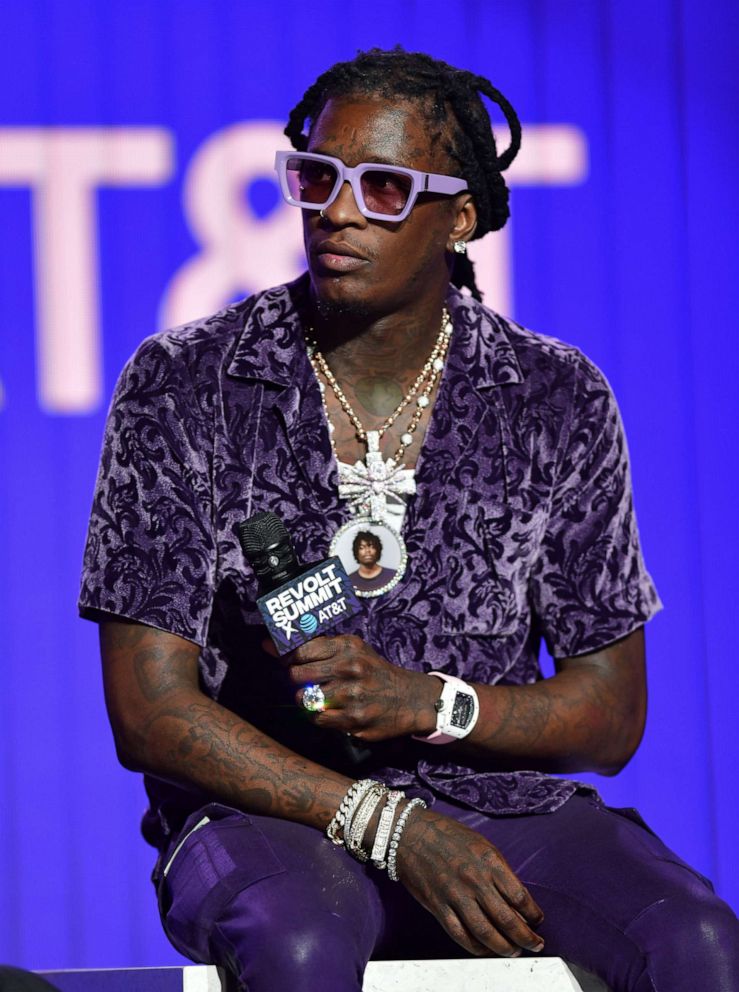 PHOTO: In this Nov. 11, 2021, file photo, Young Thug attends 2021 Revolt Summit in Atlanta.