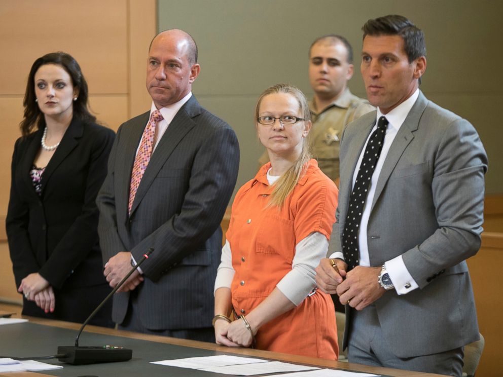 PHOTO: Angelika Graswald stands with her attorneys in Orange County court in Goshen, N.Y., July 24, 2017.