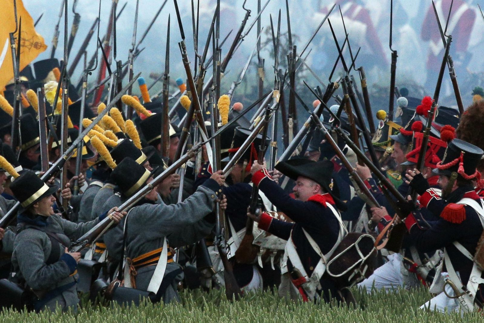 Thousands Reenact Battle of Waterloo on 200th Anniversary Photos