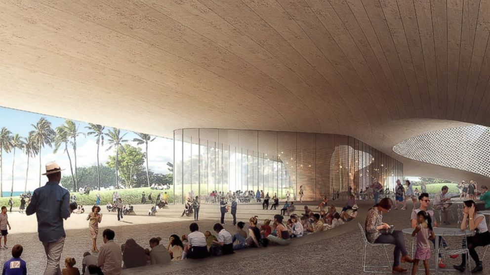 PHOTO: Artist's rendition of proposed Obama Presidential Center in Honolulu, Hawaii, designed by firms Snohetta and WCIT Architecture. 