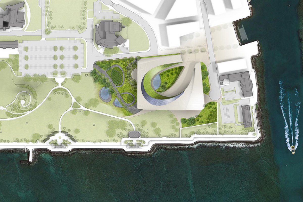 PHOTO: Artist's rendition of proposed Obama Presidential Center in Honolulu, Hawaii, designed by firms Snohetta and WCIT Architecture. 