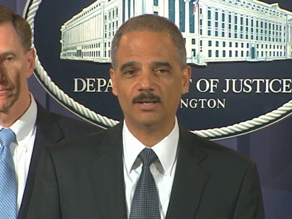 Video of Eric Holder holding presser about Times Square bombing attempt.