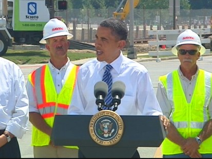 VIDEO of President Obama in Ohio touting the success of stimulus