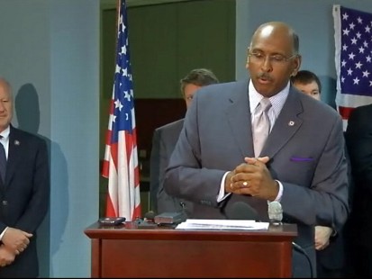 VIDEO of Michael Steele making his first public appearance since controversial comments