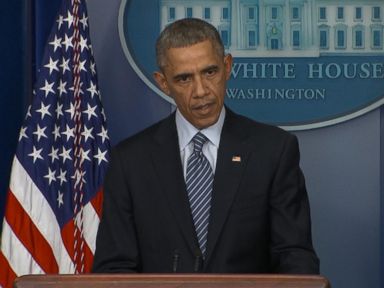 VIDEO: The president said the grand jury's decision in Ferguson, Missouri, must be respected despite anger.