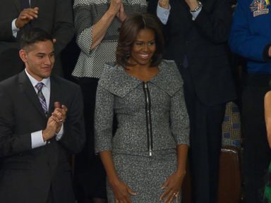 VIDEO: The first lady's outfit had people drawing comparisons to a certain TV drama.