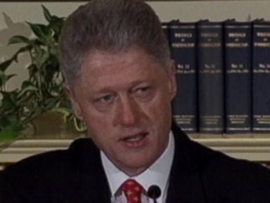 VIDEO: The president denies allegations he had a sexual relationship with White House intern Monica Lewinsky.