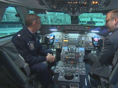 VIDEO: The U.S. Air Force has 8 official presidential pilots on staff. The plane can fly 7,800 miles fully-fueled at a top speed of 630 miles per hour.