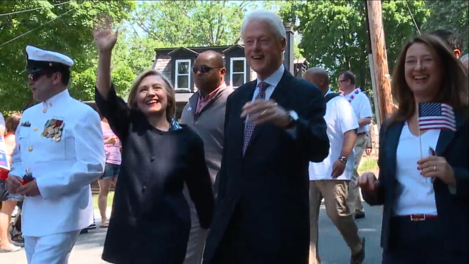 Hillary and Bill Clinton Make First Public Appearance Since Start of