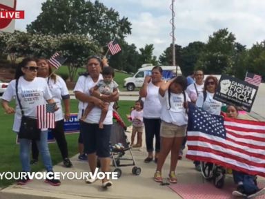 VIDEO: Trump Protestors Rally Ahead of South Carolina Event