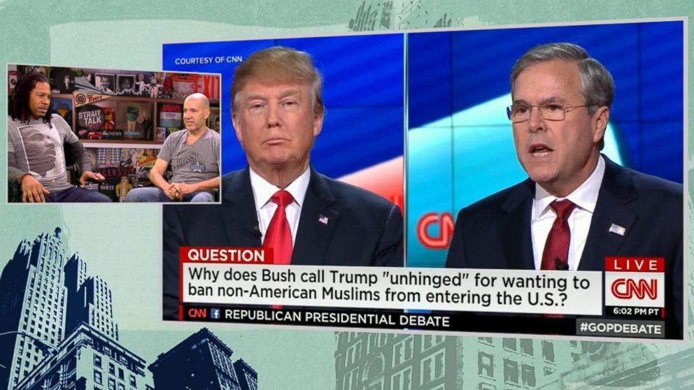 Video Strait Talk: Jeb Bush Stands Up to GOP Bully Donald Trump - ABC News