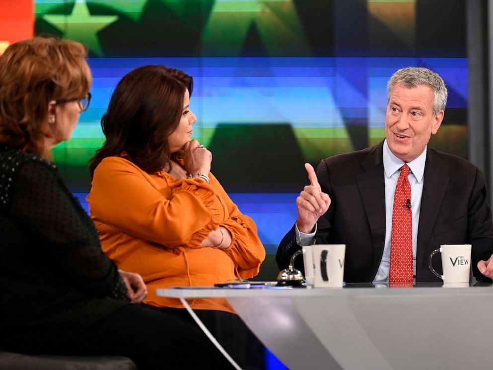 PHOTO:Mayor Bill de Blasio appears on ABCs The View.