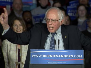 VIDEO: Bernie Sanders Celebrates 'Virtual Tie' with Clinton in Race Too Close to Project