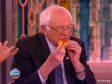 Bernie Sanders Enjoys Pizza on 'The View'