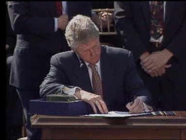 VIDEO: Sept. 13, 1994: President Clinton remarks on and signs the crime bill.