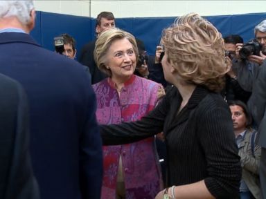 VIDEO: Democratic presidential contender Hillary Clinton cast her ballot in the New York primary today.